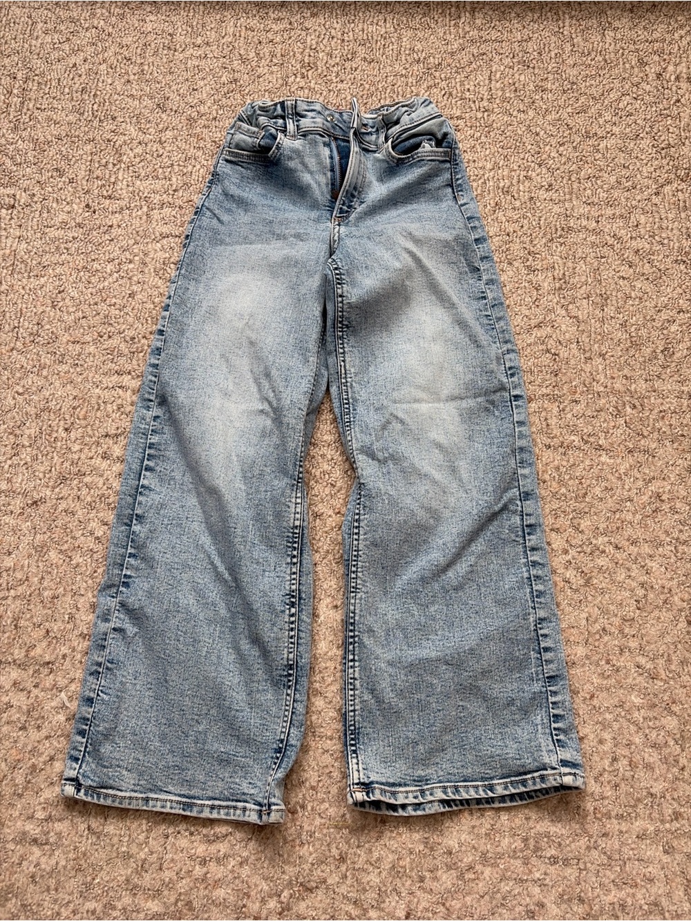 H&M Light Blue Wide-Leg Kids Jeans
